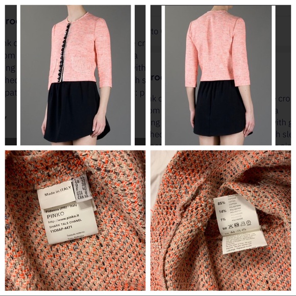 Pinko Jacket Sz 8 NWOT - Picture 6 of 8